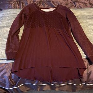 Maurices Maroon  Sweater Large